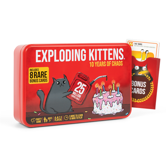 Exploding Kittens: Original Edition (10th Anniversary Tin Edition)