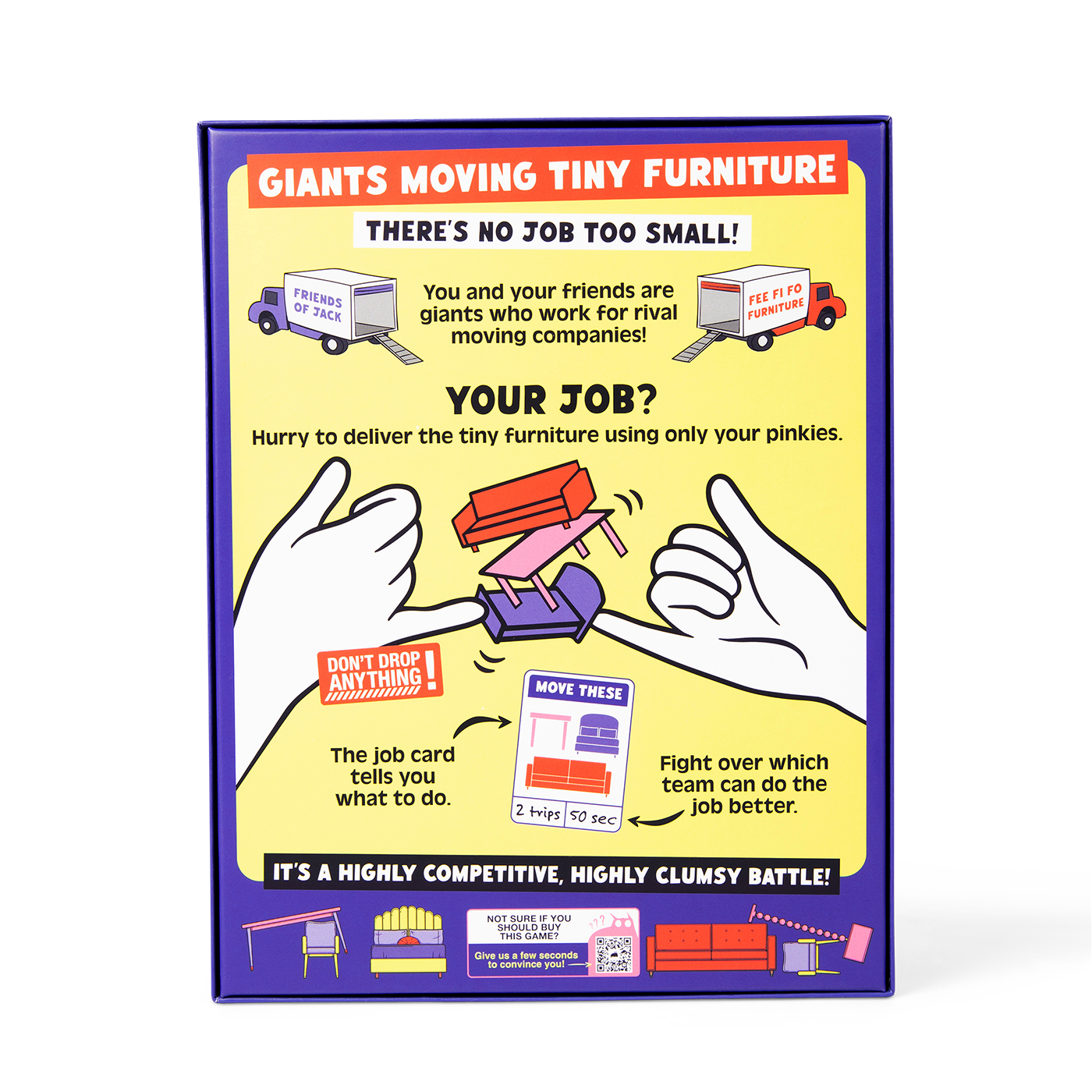 Giants Moving Tiny Furniture