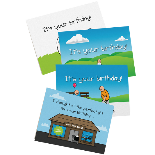 NSFW Birthday Cards Vol. A - 4 pack