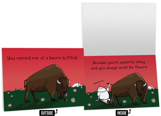 Bison - NSFW Friendship Card