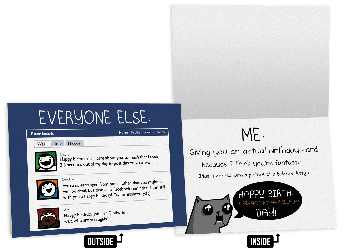 NSFW Birthday Greeting Card Bundle - 4 pack