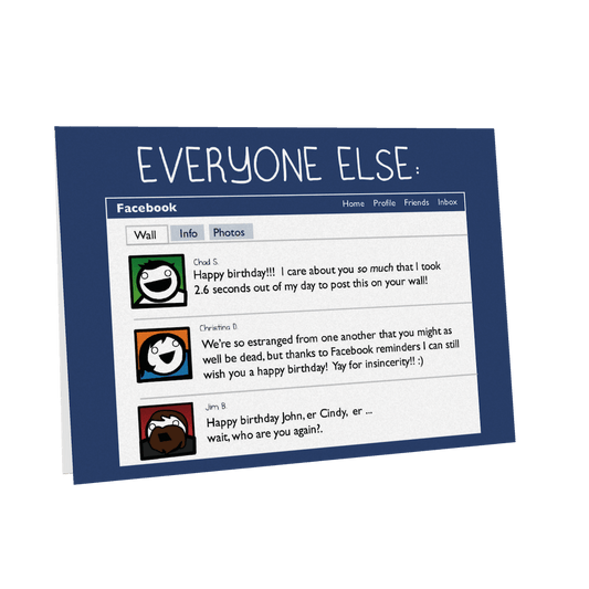 Facebook Kitty - Birthday Card