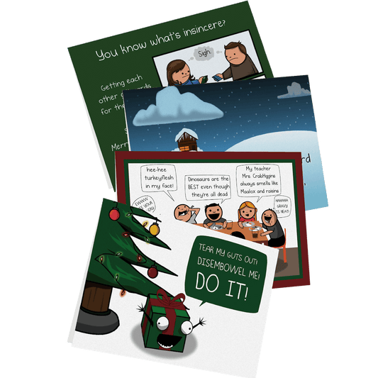 NSFW Holiday Greeting Card Bundle - 4 pack
