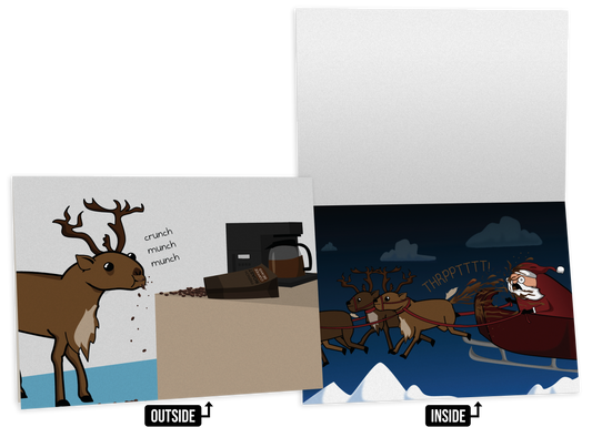 Reindeer Coffee - NSFW Holiday Card