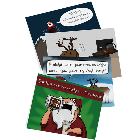 NSFW Christmas Greeting Card Bundle - 4 pack