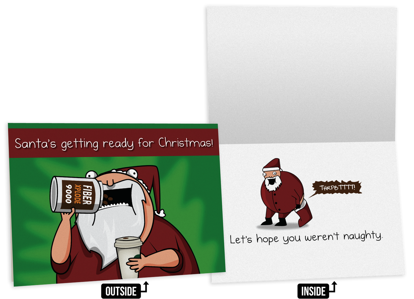 NSFW Christmas Greeting Card Bundle - 4 pack