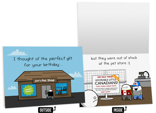 Canadian - Birthday Greeting Card