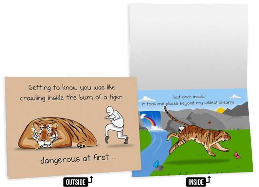 Tiger - NSFW Love & Friendship Greeting Card
