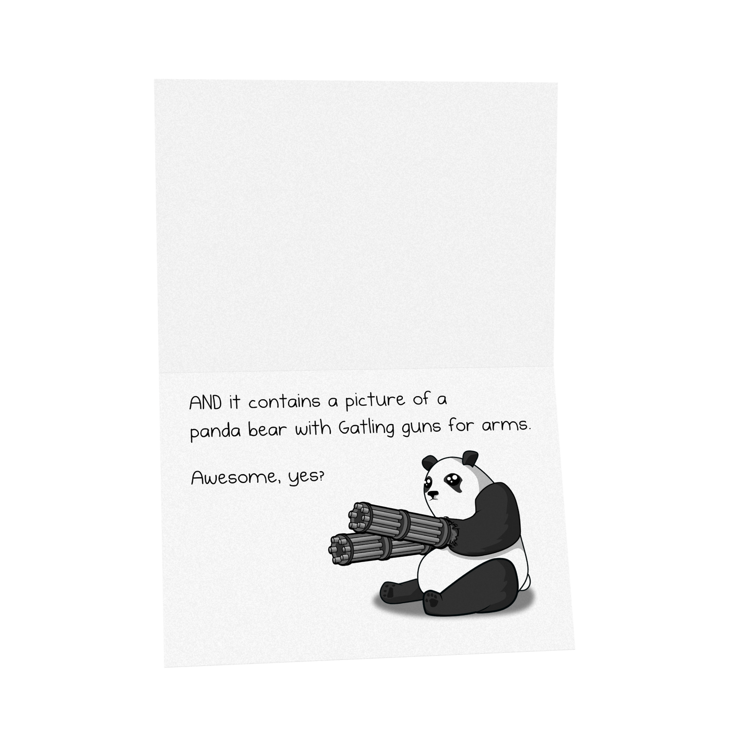 Facebook Panda - NSFW Birthday Greeting Card