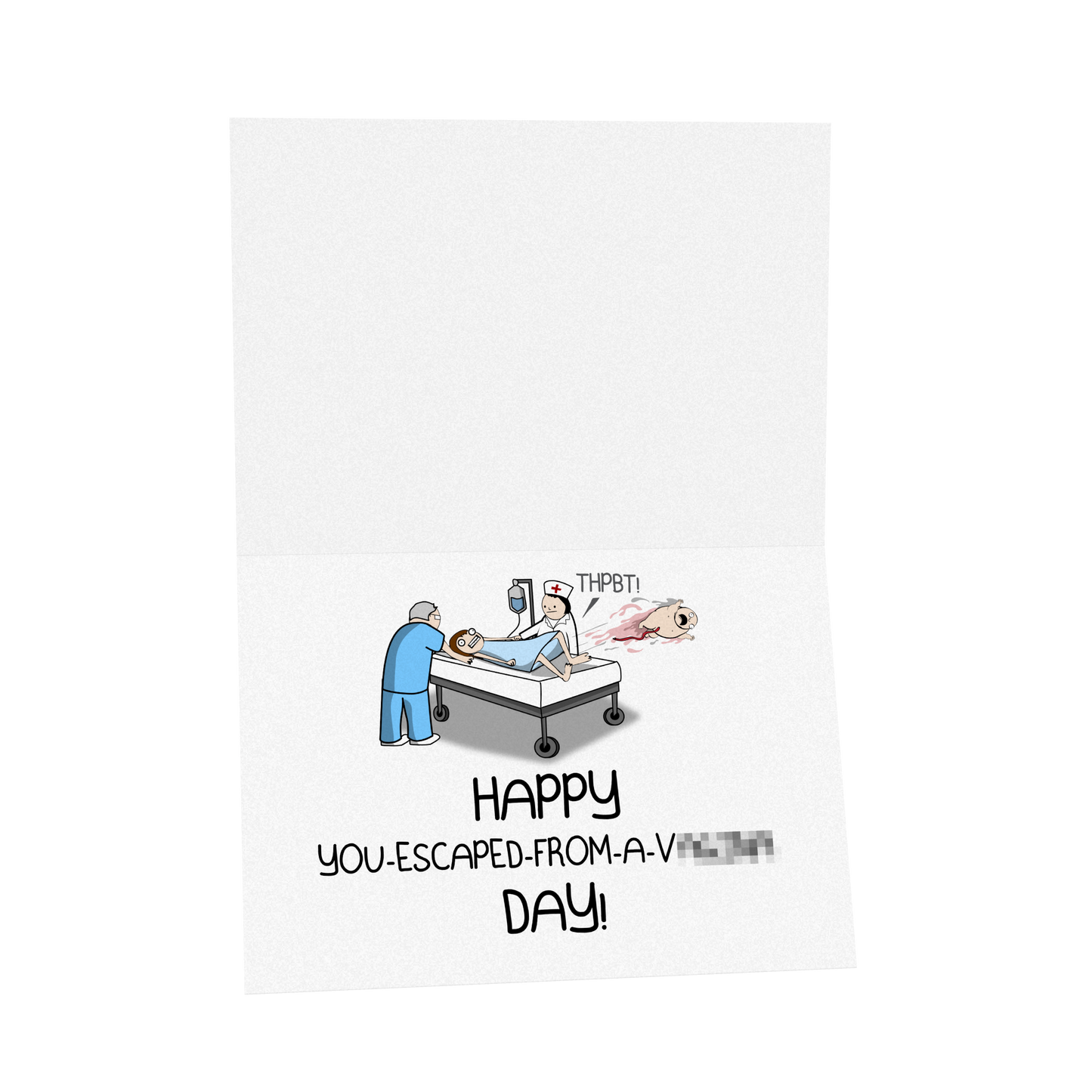 Escaped - NSFW Birthday Greeting Card