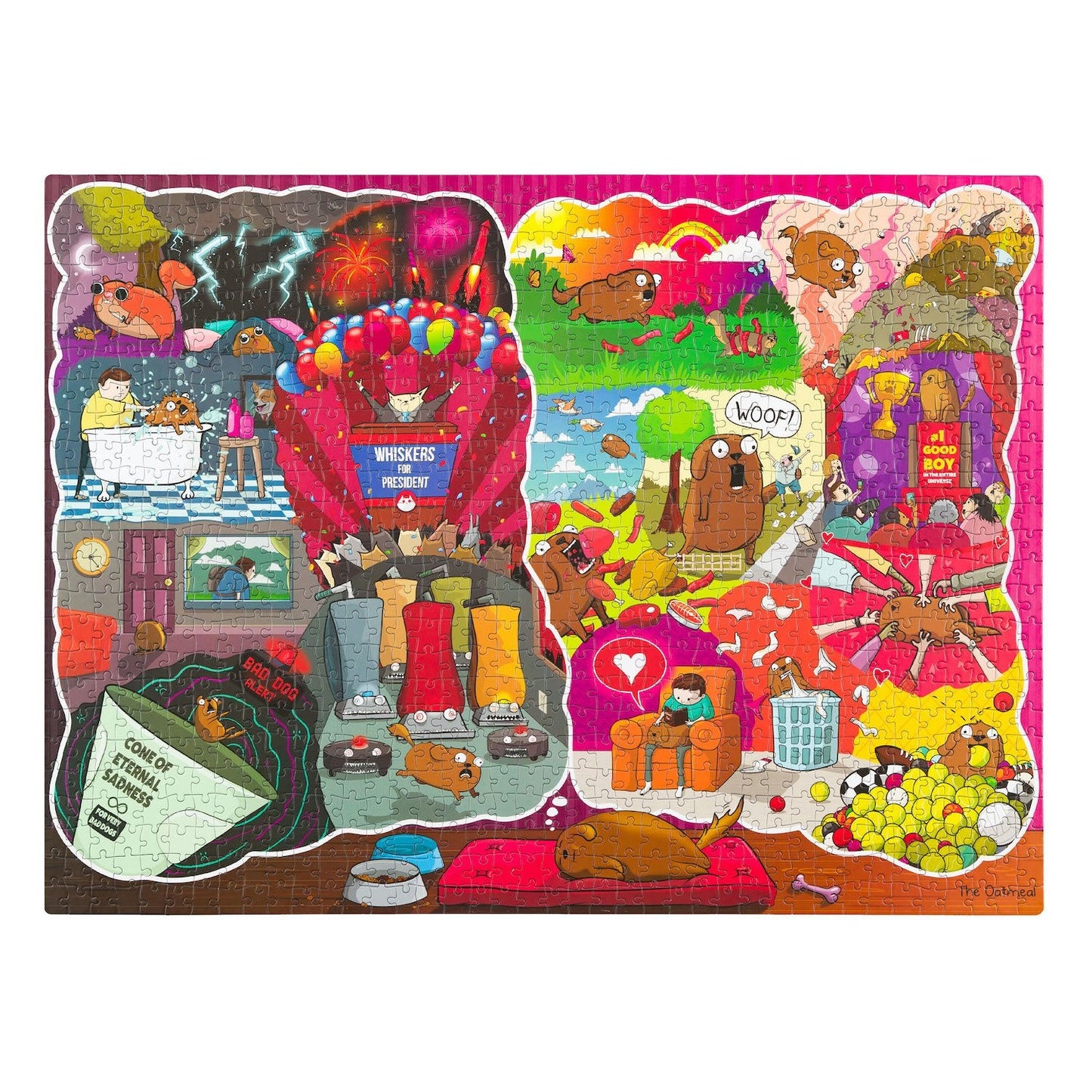 The Dreams and Nightmares of a Dog (1000 Piece Puzzle)